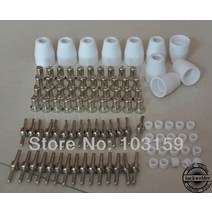 플라즈마절단기 프라즈마절단기 100pcs lg-40 pt-31 플라즈마 귀여운 소모품 확장 니켈 도금 컷-40 ct-312, 없음