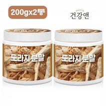 건걍앤 국내산 도라지 분말 가루 사포닌 백도라지 가루 도라지100% 2통