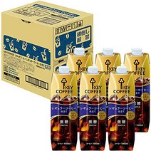 키 커피 리퀴드 커피 천연수 미당설 테트라프리즈마 1000ml ×6개 キーコーヒー リキッドコーヒー 天然水 微糖 テトラプリズマ 1000ml ×6本