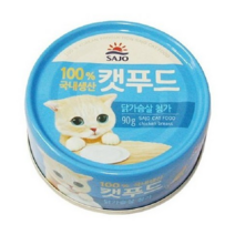 사조 캣푸드 간식캔 생선, 닭가슴살, 6개입