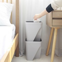 DM 재활용통 분리수거함 원룸 아파트 분리수거 2단 3단 4단, 재활용통-베이지(대)
