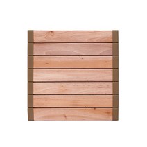 안스하우스 DIY 주방 욕실 거실 베란다 다용도 발판 매트, 마호가니 원목 400 멀티발판매트
