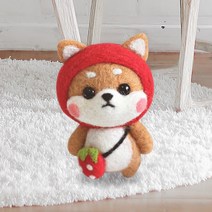 젊은이마켓 DIY 시바 양모 니들 펠트 세트, 1세트, NO_24. 망토 시바