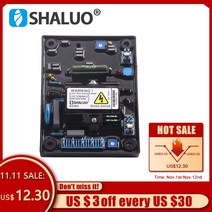 전기 전력공급장비 SX460 AVR 발전기 자동 전압 조정기 안정기 회로 기판 전원 부품 100KW 판매, 한개옵션0