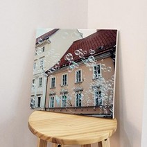 아트박스/꾸밈 bh146-캔버스액자30x30_뉴욕시티버블