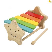 스마일 실로폰 장난감 원목 나무 우드 실로폰채 음악 악기 놀이 아기 유아 어린이 선물
