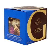 등산 간식 고디바 Godiva G 큐브 다크 초콜릿 22개입 180g, GODIVA G 큐브 다크 초콜릿 어쏘