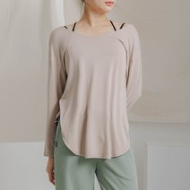 모어아웃 여성운동복 요가복 신디 롱 슬리브 긴팔 롱티 3TT331