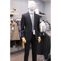 BON 정장 BN2FJ030BK 블랙 솔리드 기본 슬림핏 스판 슈트