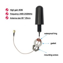 미니캐비넷 철제 미니 락커 2.4G 미니 방수 캐비닛 옴니 안테나 야외 8dbi 고 이득 증폭기 와이파이 장거리, 01 SMA Male