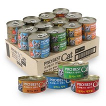 프로베스트 고양이캔 캣푸드 1.92kg(80gx24개) - 참치와게맛살 1.92kg(80g x 24개)