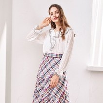 [매장상품] 써스데이아일랜드 블라우스 프릴블라우스 T202MBL139W 트렌드존