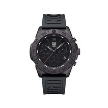 루미녹스 XS.3141.BO 남성용 아날로그 스위스 쿼츠 무브먼트 고무 스트랩 시계 블랙