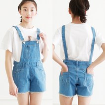 제이키드주니어 멜빵수술청반바지 주니어의류 남아 여아 초등학생옷 청바지 면바지 상하복 티셔츠