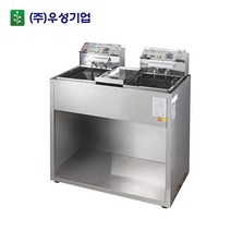 우성 EFS20S 2구 스텐 전기튀김기 220V 주문제작상품 사전문의 6KW, 기본
