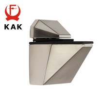 유리난간 강화유리난간 유리난간대 스텐 난간대 고정 KAK 아연 합금 조정 가능한 유리 선반 홀더 클램프 지, 06 K168 Brushed silver