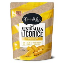 미국직구 Darrell Lea 망고 소프트 오스트레일리아산 감초 7온스 가방 - 비GMO 팜 오일 프리 NO HFCS 비건 친화적 & 코셔 에틱스적 소스 양질의 재료 소량 일괄 제작, 수량, 상세참조