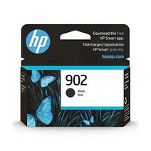 HP 902 블랙 잉크 카트리지 OfficeJet 6950 6960 시리즈 Pro 6970 자격 T6L98AN