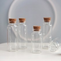 코르크 마개 미니 유리병 2size 밀봉 유리 공병 용기, 8cm