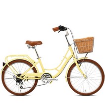 [케이투바이크] 알루미늄 여성용자전거 헬레나22인치 7단 조립별도, 모델선택:헬레나 22인치 레몬베이지