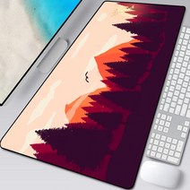 야구 스트라이커존 그물망 네트 피칭 배팅 연습 Deep Forest Firewatch 노트북 게이머 마우스 패드 게임용 대형 잠금 장치 키보드 70x30 cm Deak Mat fo, kanhuoren-008+900x400x3mm