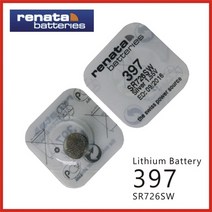 RENATA 스위스 정품 손목시계 배터리 교체 시계약 건전지, RENATA 397(SR726SW) - 1알