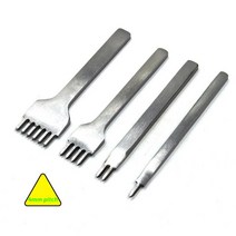 4개대 3mm 가죽 공예 핸드 툴 키트 스레드 Awl Waxed 골 무 Leathercraft 구멍 펀치 바느질, 02 4mm leather Punch