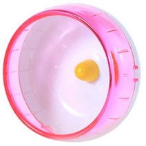 챗바퀴 스피닝 휠 햄스터 비-슬립 운동을위한 플라스틱 애완 동물 제품 용품 작은 동물을위한 쥐 장난감 케이지 러닝 공 Rueda Para Erizo, Pink