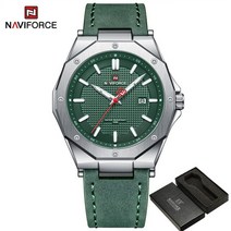 금장시계 40대남자시계 30대남자시계 NAVIFORCE-최고 럭셔리 골드 방수 남성 손목 시계 가죽 스포츠 밀리터리 쿼츠 선물 9200