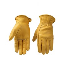 카이맨 사슴가죽 작업장갑, 1330K(베이직옐로우), 1개
