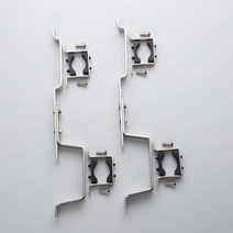 황동 관형 매니 폴드를 수용하는 금속 장착 브래킷 세트 1 in. Underfloor 난방 체계를 위해, 01 Nickel Plated 1 inch