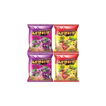 크라운 새콤달콤 포도복숭아 200g x 2 새콤달콤 딸기 레모네이드 200g x 2, 1set