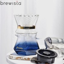 핸드드립세트 커피드리퍼 Brewista 400ml 이중 유리 투수 수제 컵, 1-사진으로 400ml