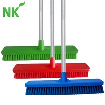 [식공구] 엔케이 바닥솔 (일자형 봉포함) / 욕실 화장실 바닥 타일 틈새 청소 식품공장 업소용 HACCP, 파랑, 130cm
