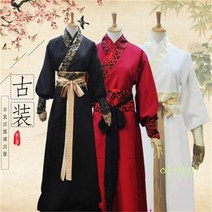 한푸 한복 남자 협객 선비사복 남자 한복 멋쟁이 중국풍 고대 드라마 출연복 Wstug 증정