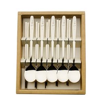 cocooning 프리미엄 섬세한 한국 디자인 골드 수저세트, 5벌세트박스, 설매화