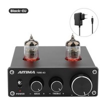 av 리시버 앰프 엠프 블루투스 매장용 AV 올인원 진공관 aiyima tube preamplifier bile pre amplifier hifi preamp treble 조정, EU 플러그 포함