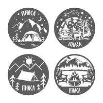 [이타카] 아스텔 랜턴 타공판스킨 칸델라랜턴 감성랜턴, HAPPY CAMP B