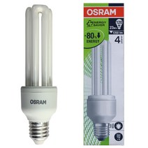 오스람 8W 11W 15W 20W 23W DULUX EL타입 삼파장 전구 램프 조명, 23W/주백색