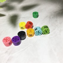 옷걸이에 끼우는 옷걸이 사이즈 size 표시 링 고리 옷가게 의류 매장 전시 100P XL