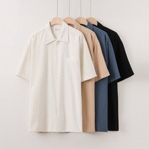 브이핏 NTO 린넨 스트라이프 반팔 셔츠 남방