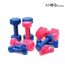 미니아령 여성 뎀벨 홈트 육각 컬러아령, 1kg