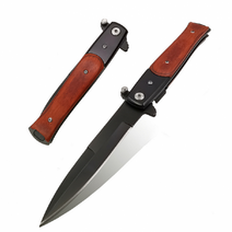 접이식 폴딩 나이프 전투 군사 휴대용 캠핑 야외 포켓, 블랙BL10386, 1개