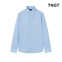 TNGT 95 100 사이즈 블루 세미와이드카라 non-iron 드레스셔츠