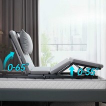 매트리스 리프트 환자 침대 허리편한 보조기구 등받침, 폭 89CM 듀얼 모터 및 다리 리프팅 모델