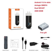 리모컨 만능리모콘 통합리모컨 글로벌 버전 TV 스틱 4K 안드로이드 11.0 4GB RAM 32GB ROM 넷플릭스 5G 와이파이 미니 파이어 HD BT4.X 스마트 동글, 01 미국 플러그_02 4GB32GB firestick