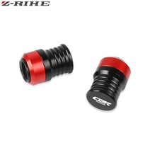 오토바이 액세서리 CNC 알루미늄 휠 타이어 밸브 스템 캡 혼다 용 밀폐 커버 CBR500R 2013-2020 2019, 07 Red