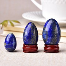 홈 인테리어 자수정 계란 크리스탈 석영 영기 장식 천연석 치유 석영 홈 장식 에너지, 25x40mm, 라줄리