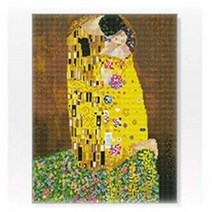 DIY 보석십자수 명화시리즈 클림트 키스 40X50, 단품