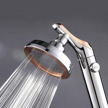 고압 샤워기 헤드 수압상승 헤드 분리 물청소 가능, 메탈 실버